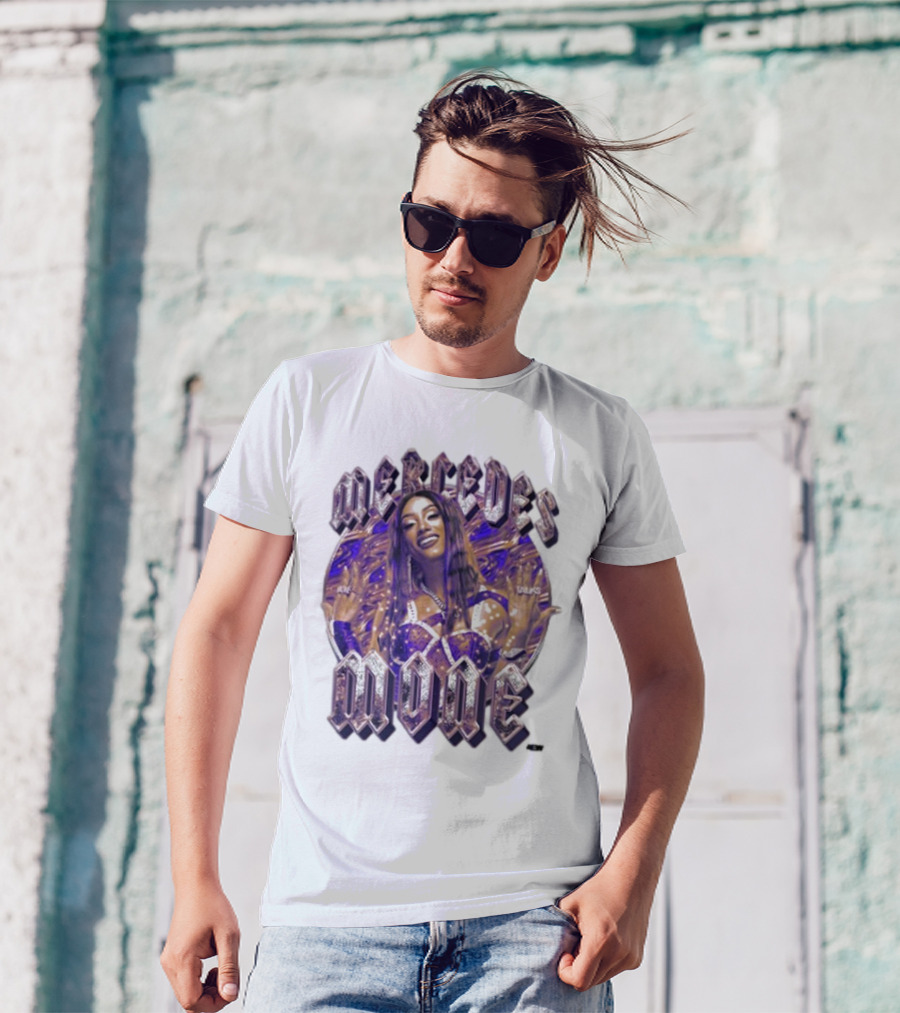 Mercedés Moné Moné Maker In Glamorous Purple Attire T-Shirt