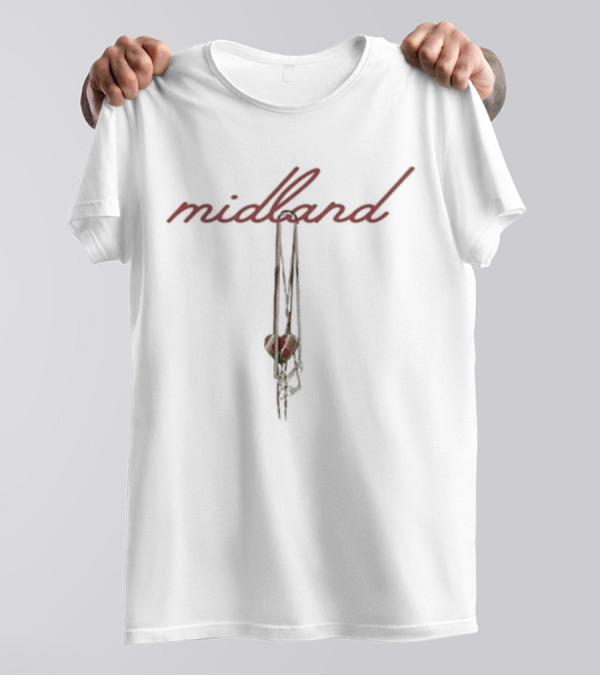 Midland Scripted Heart Bolo Tie T-Shirt