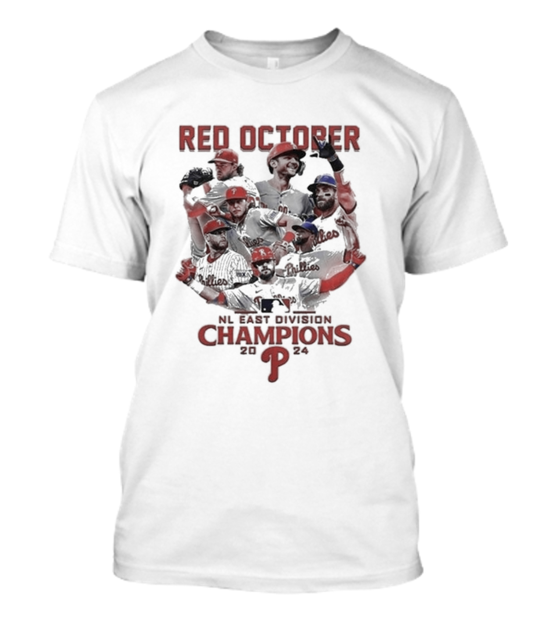 Red October Philadelphia Phillies 2024 NL East Division Champions T-Shirt