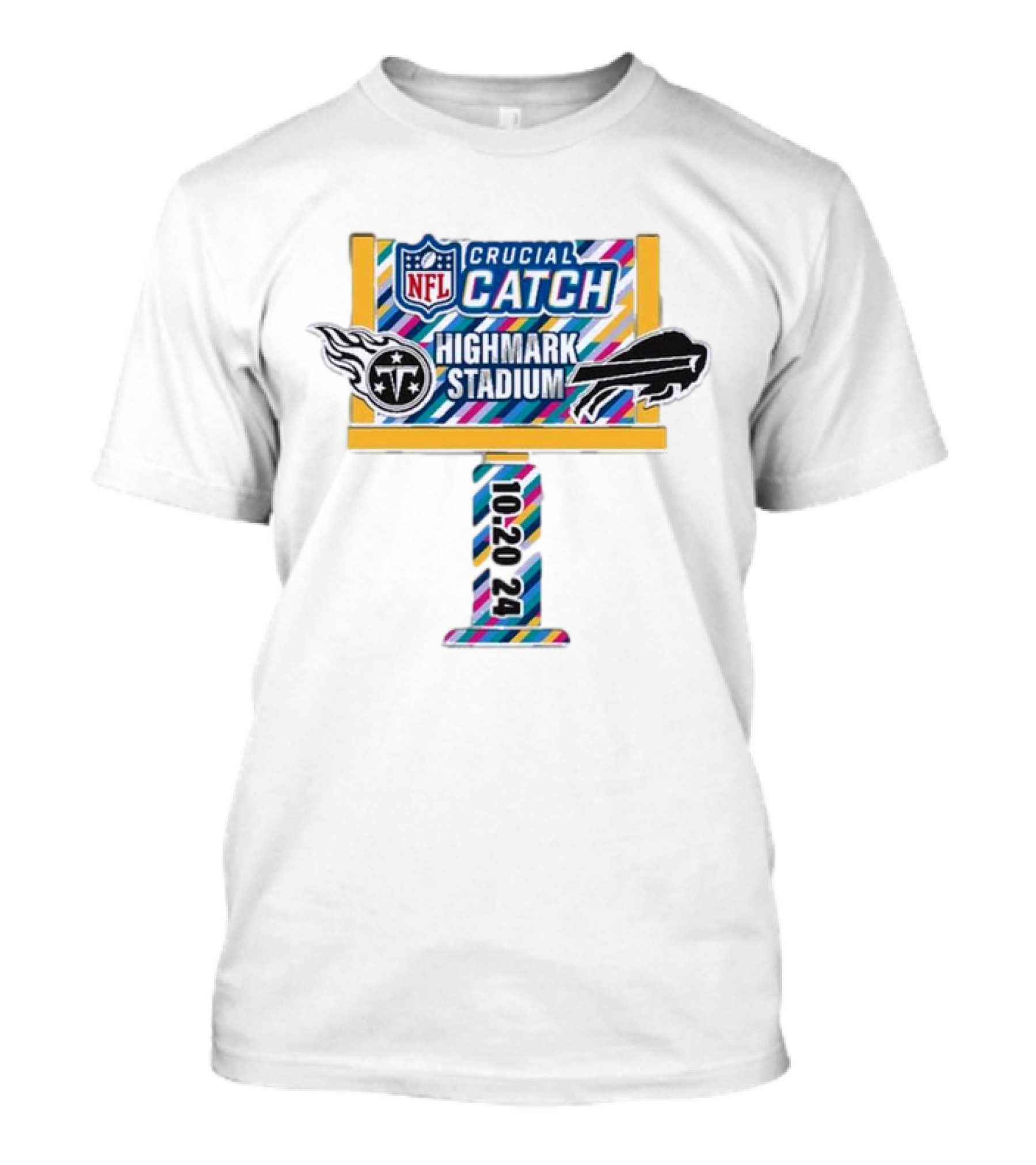 Tennessee Titans Vs Buffalo Bills NFL Crucial Catch Highmark Stadium 10-20-2024 T-Shirt