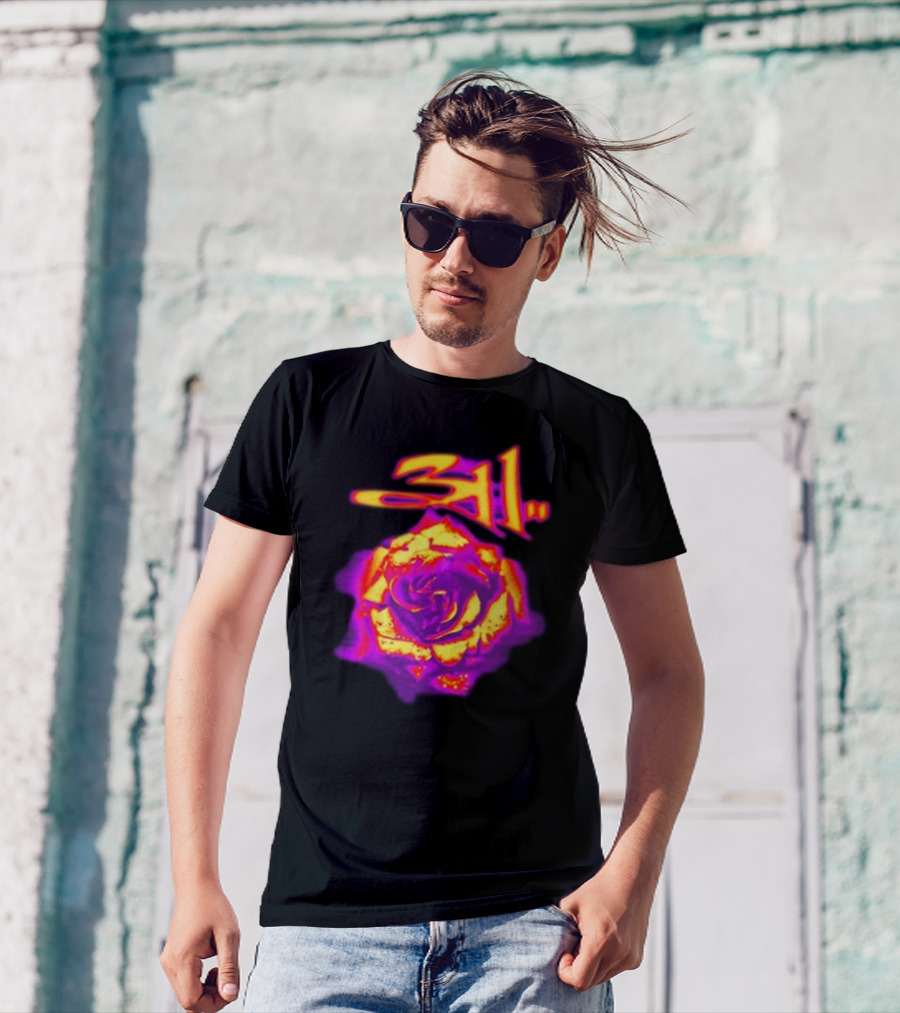 311 Full Bloom Rose Psychedelic T-Shirt