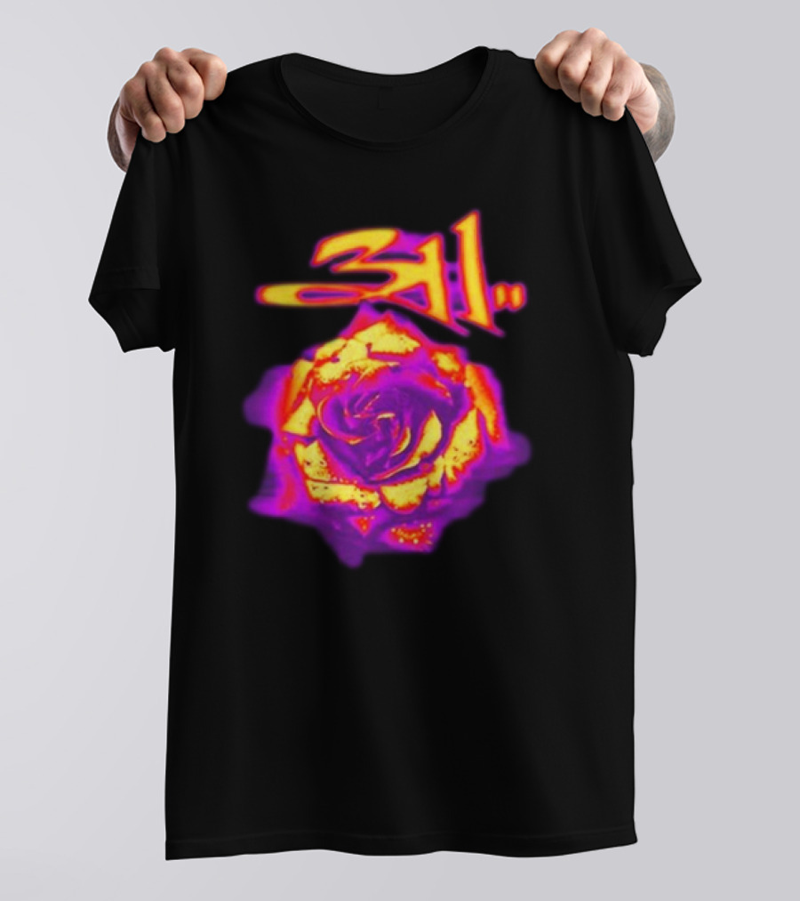 311 Full Bloom Rose Psychedelic T-Shirt