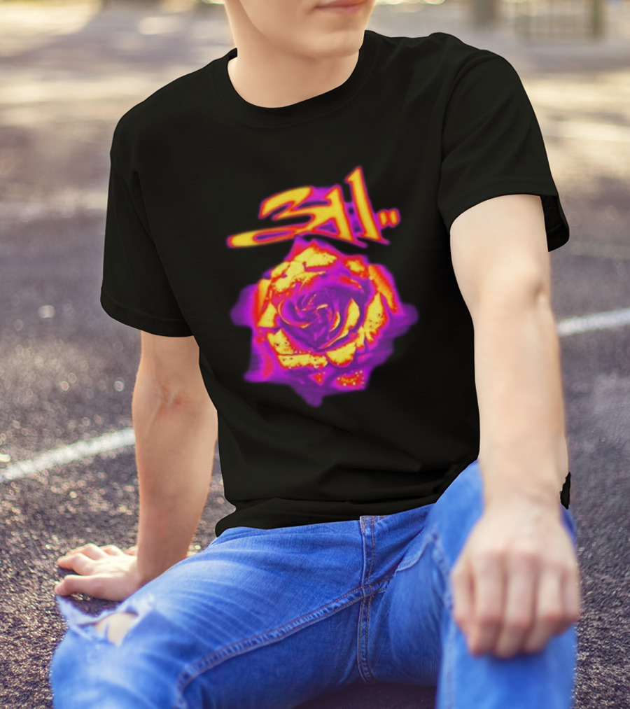 311 Full Bloom Rose Psychedelic T-Shirt