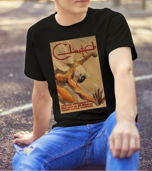 Clutch September 26th 2024 GLC Live At 20 Monroe Grand Rapids Michigan T-Shirt