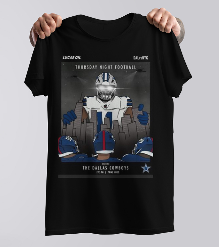 LUCAS OIL THURSDAY NIGHT FOOTBALL DALvsNYG STARRING THE DALLAS COWBOYS T-Shirt