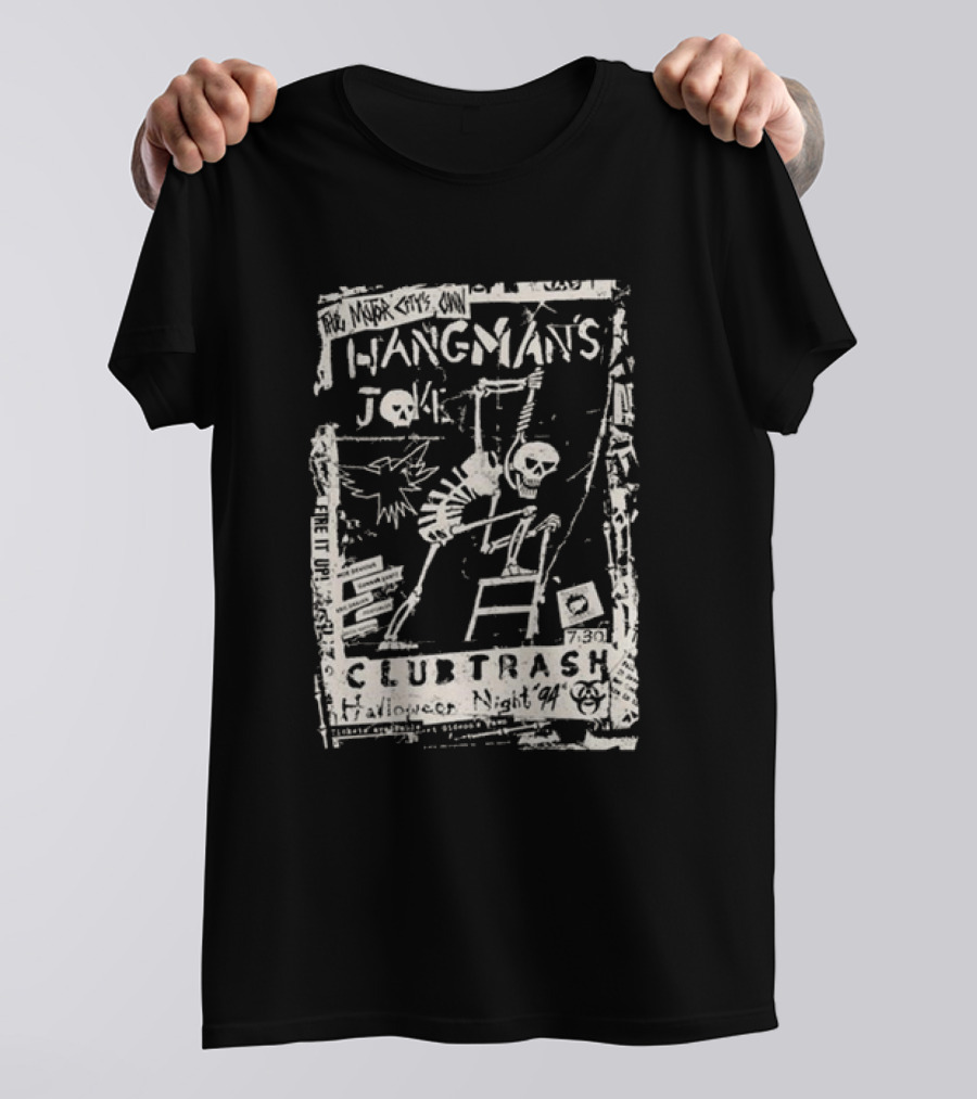 Hangman's Joke Club Trash Halloween Night '94 Poster New York City Only T-Shirt
