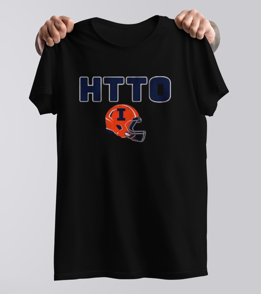 HTTO Illinois Football Helmet T-Shirt