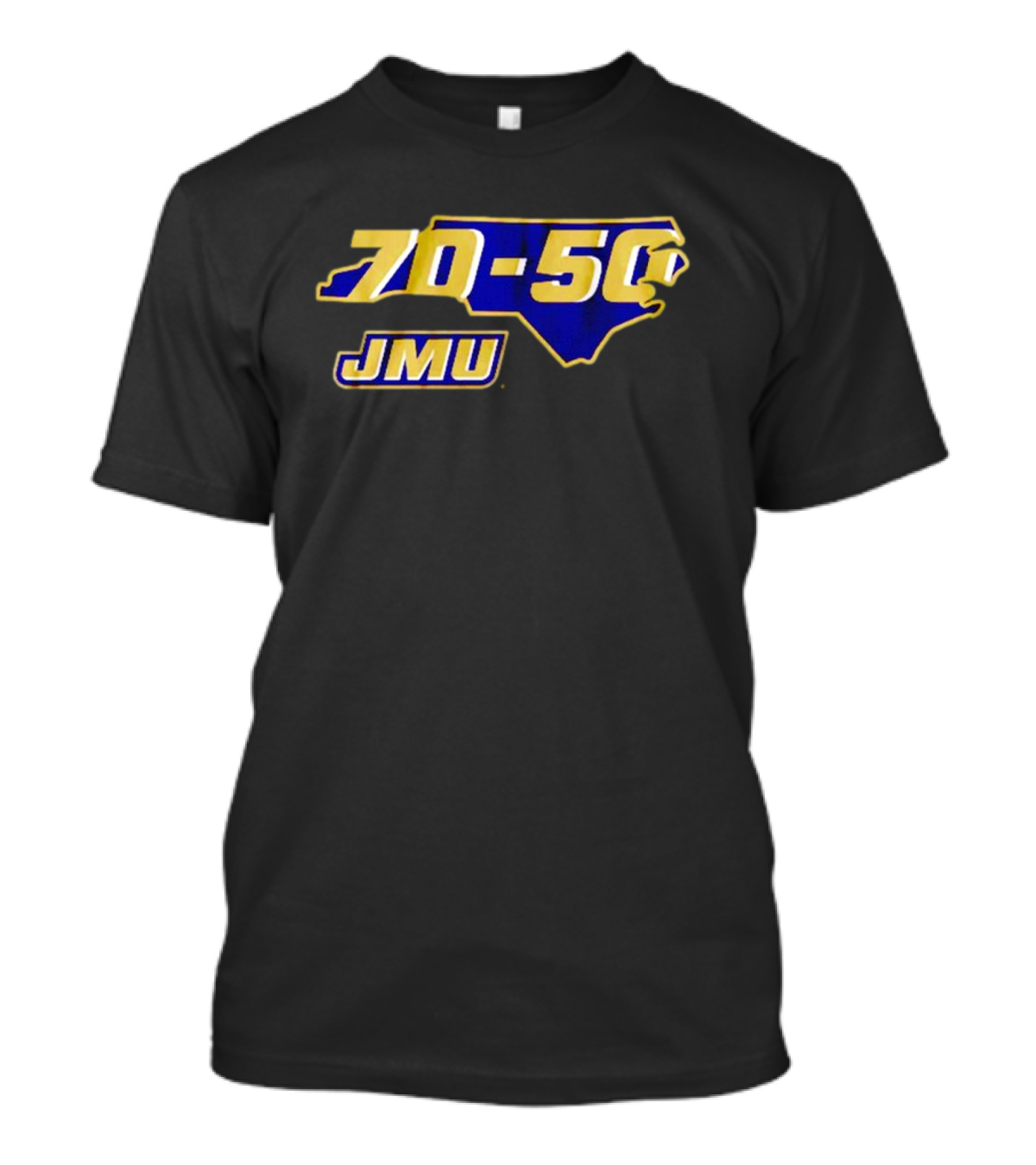 James Madison JMU Football 70-50 North Carolina Vintage T-Shirt