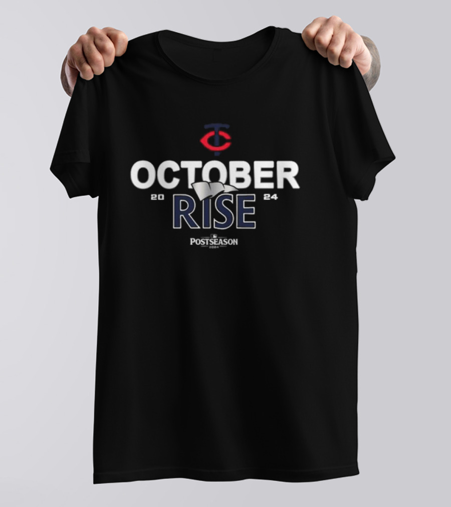 Minnesota Twins October Rise 2024 Postseason T-Shirt