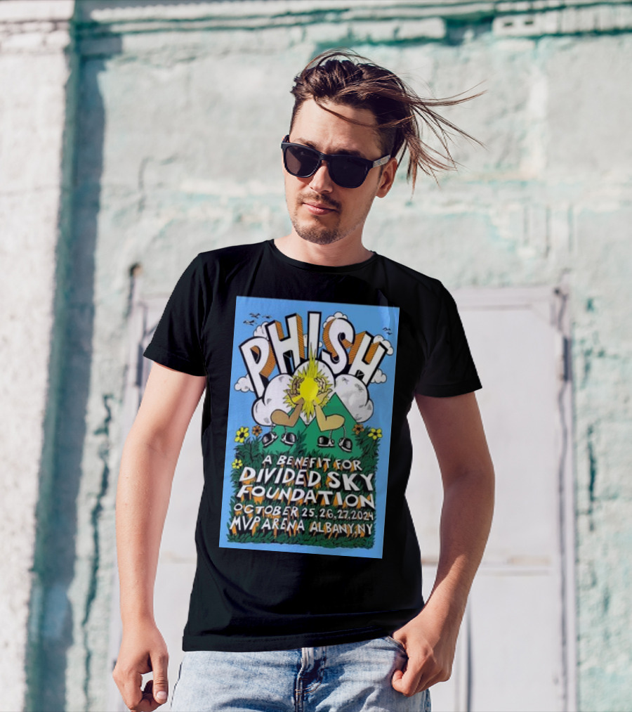 Phish Benefit Concert For Divided Sky Foundation October 25-27 2024 MVP Arena Albany NY T-Shirt