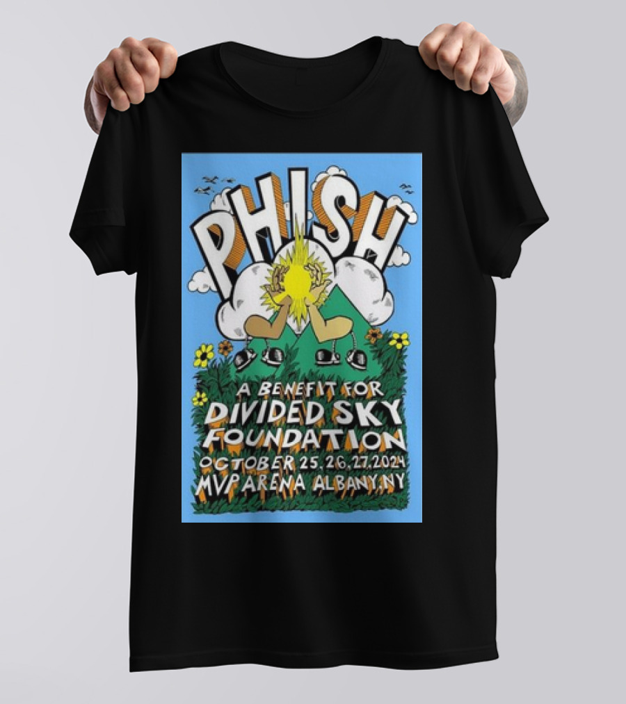 Phish Benefit Concert For Divided Sky Foundation October 25-27 2024 MVP Arena Albany NY T-Shirt