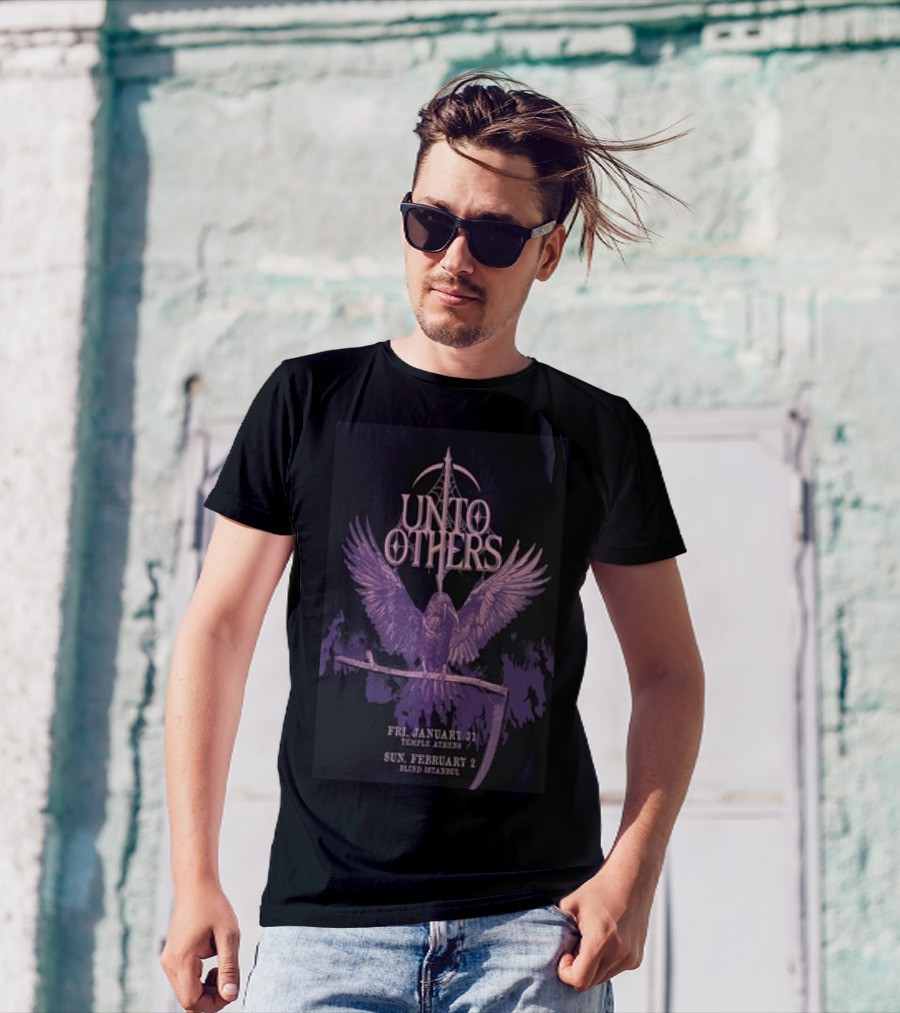 Unto Others January 31 2025 Temple Athens With Sword And Winged Figure T-Shirt