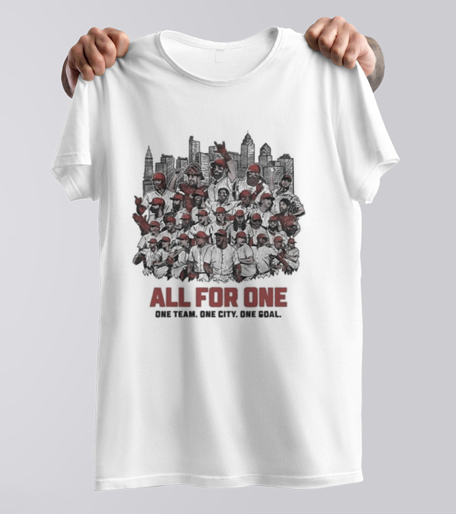 Philadelphia Phillies 2024 All For One One Team One City One Goal T-Shirt