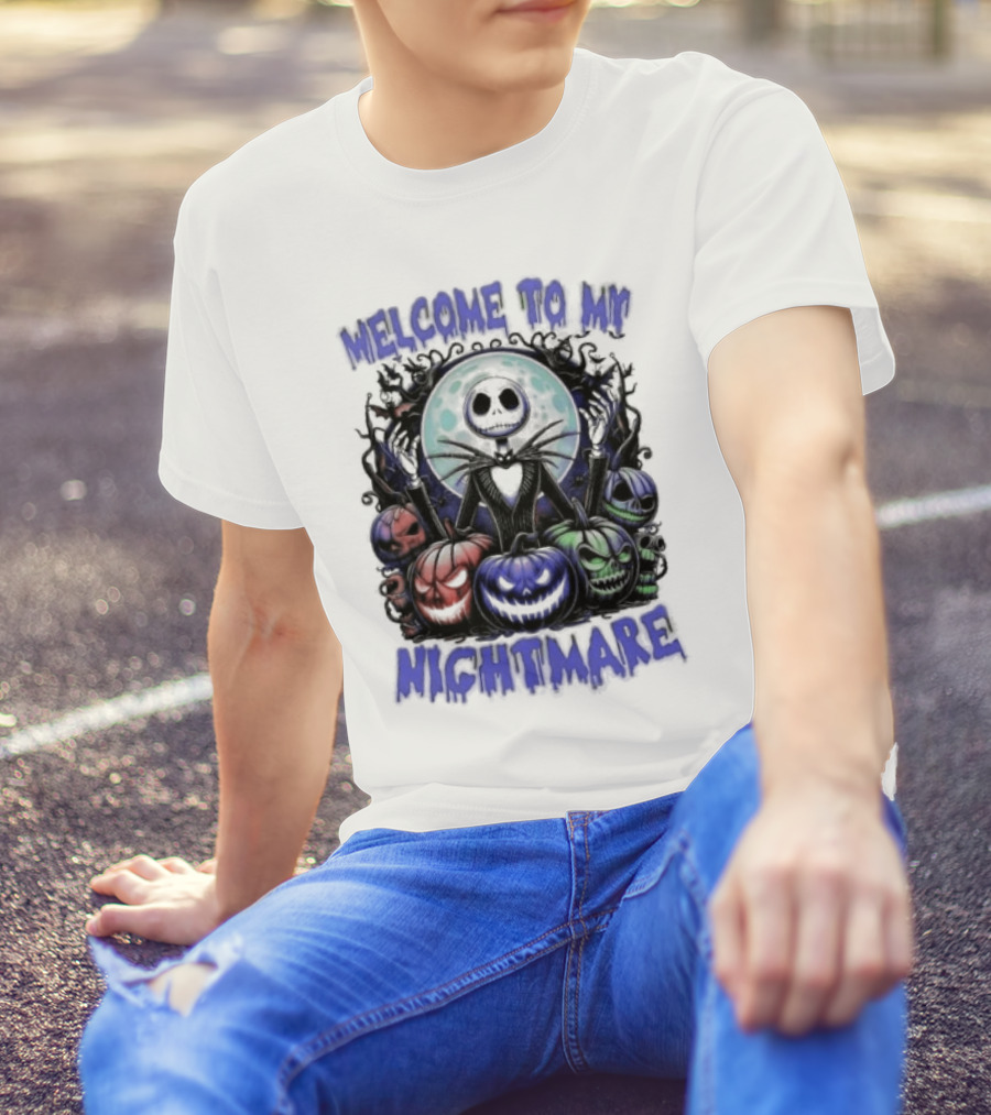 Welcome To My Nightmare Jack Skellington Halloween T-Shirt