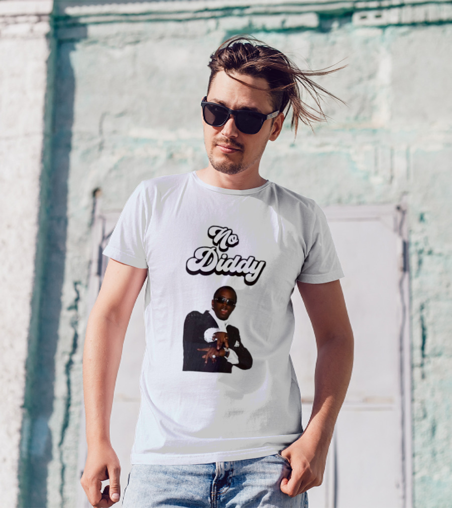 No Diddy Tongue Out Diddy Parody Sunglasses Swagger T-Shirt