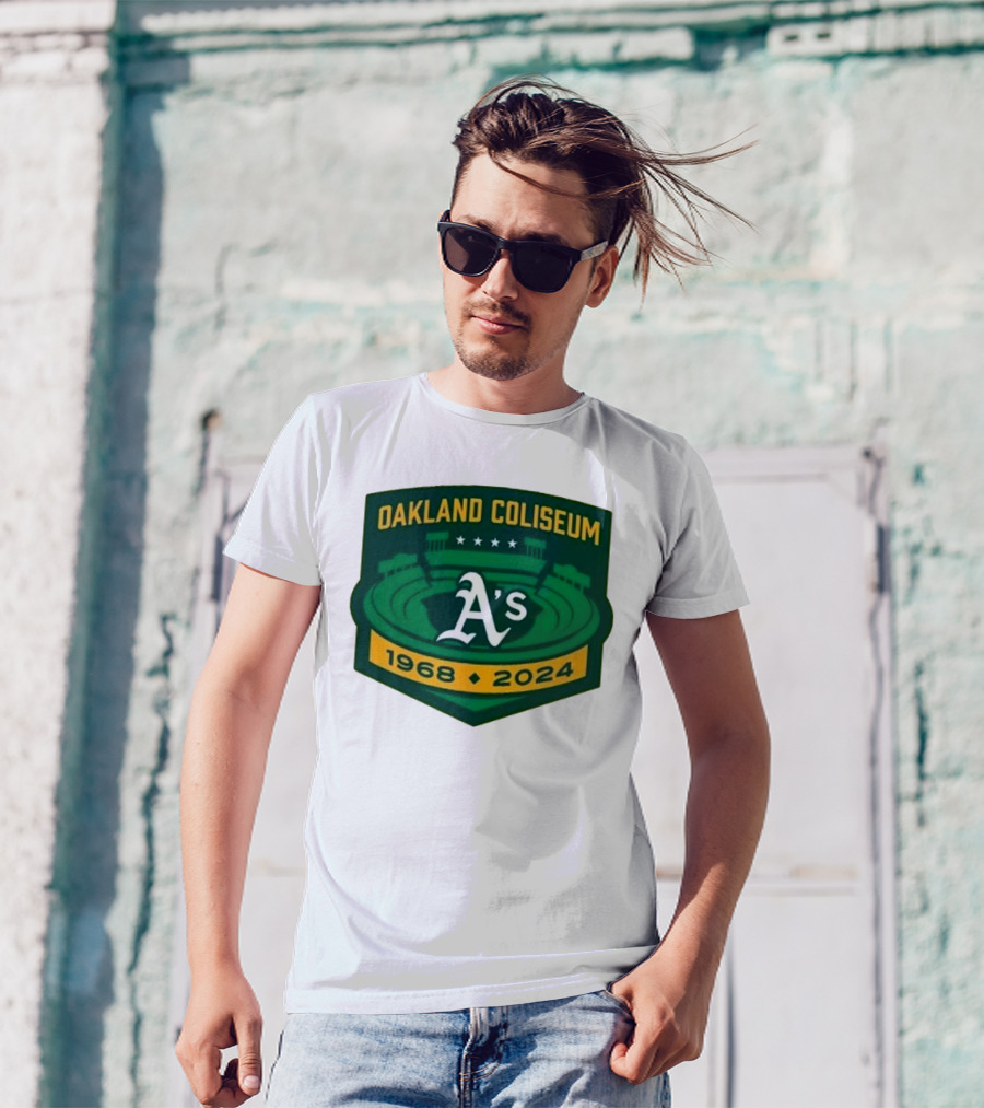 Oakland Athletics A's Oakland Coliseum 1968-2024 T-Shirt