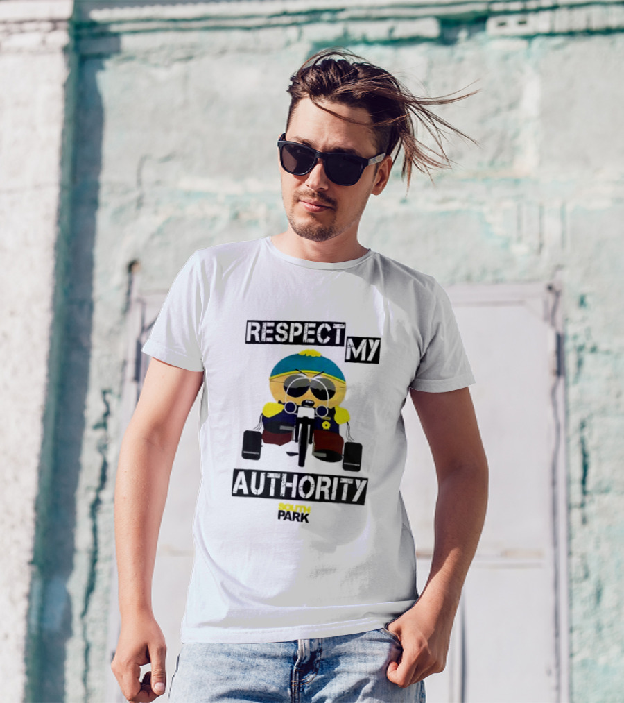 South Park Respect My Authority Cartman Riding Tricycle T-Shirt