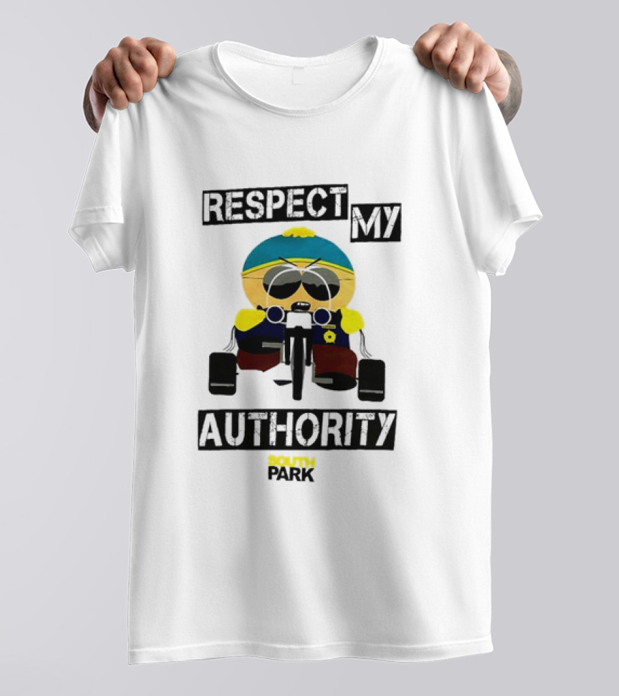 South Park Respect My Authority Cartman Riding Tricycle T-Shirt