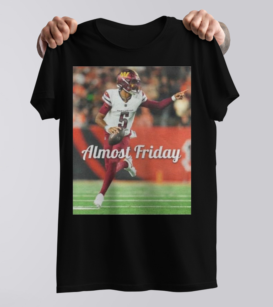 Almost Friday Football Quarterback Five T-Shirt