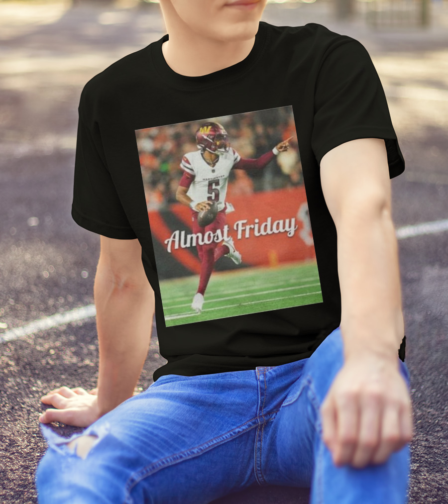 Almost Friday Football Quarterback Five T-Shirt