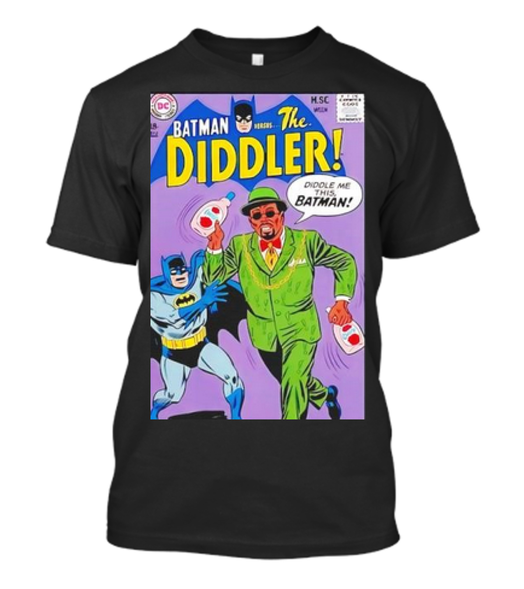 BATMAN VERSUS THE DIDDLER DIDDLER ME THIS BATMAN COMIC COVER T-Shirt