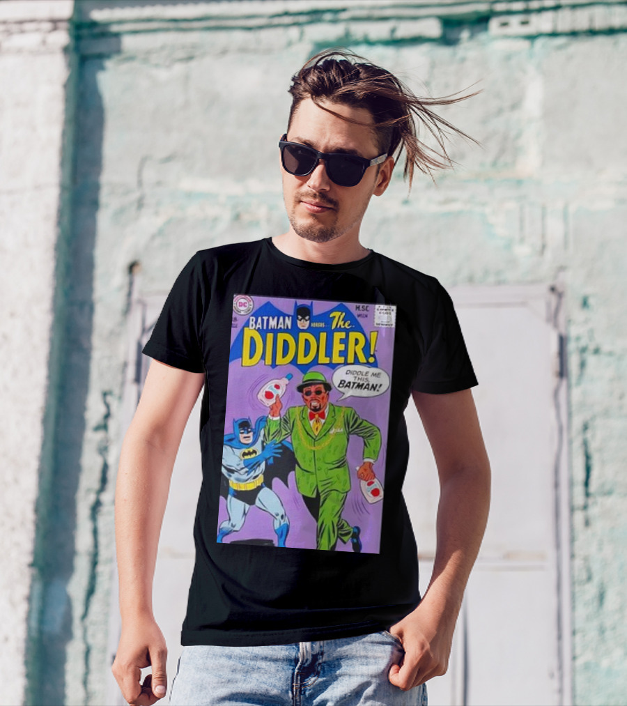 BATMAN VERSUS THE DIDDLER DIDDLER ME THIS BATMAN COMIC COVER T-Shirt