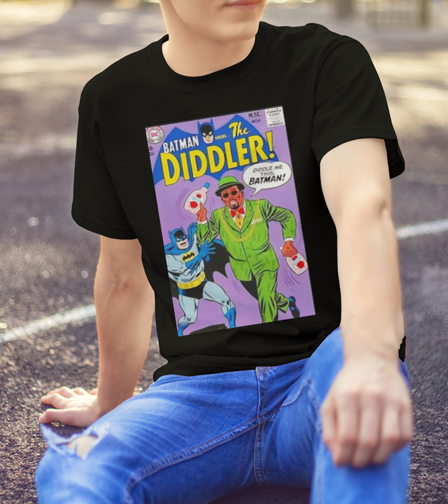 BATMAN VERSUS THE DIDDLER DIDDLER ME THIS BATMAN COMIC COVER T-Shirt