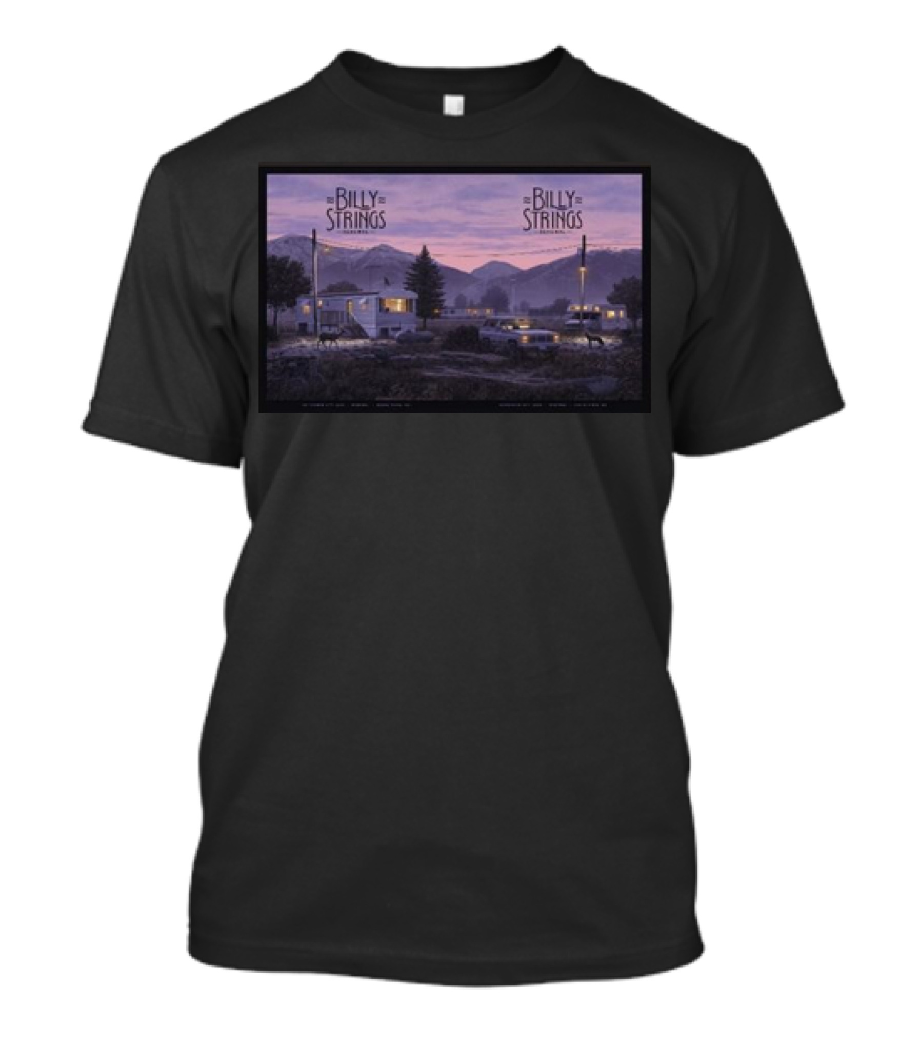 Billy Strings September 27-28 2024 Vista CO Mountain Scene Tour T-Shirt