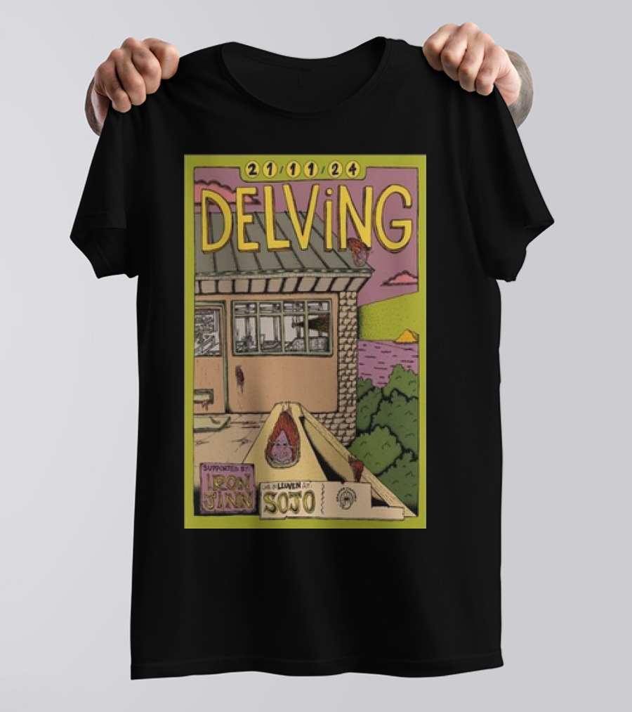 DELVING 21/11/24 Supported By Iron Jinn Live In Leuven At SOJO T-Shirt