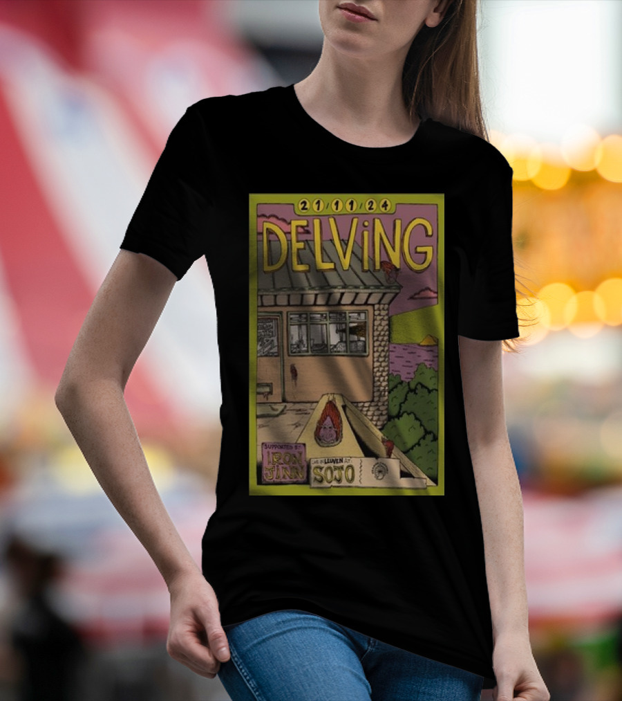DELVING 21/11/24 Supported By Iron Jinn Live In Leuven At SOJO T-Shirt
