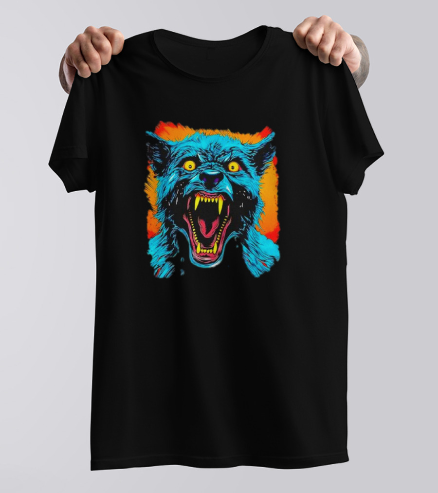 Frightnightfits Werewolf Halloween Horror Nightmare Beast T-Shirt