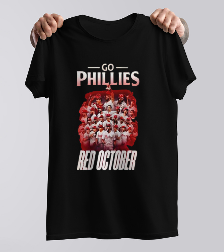 Go Phillies Red October Team Celebration Champions T-Shirt
