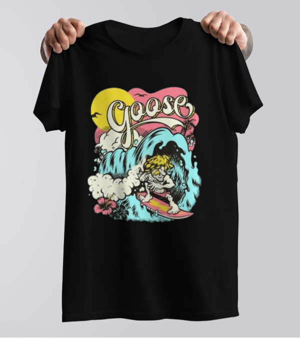 Goose September 26 2024 Surfing Event The Cal Coast Credit Union Open Air Theatre At SDSU San Diego CA Tour T-Shirt