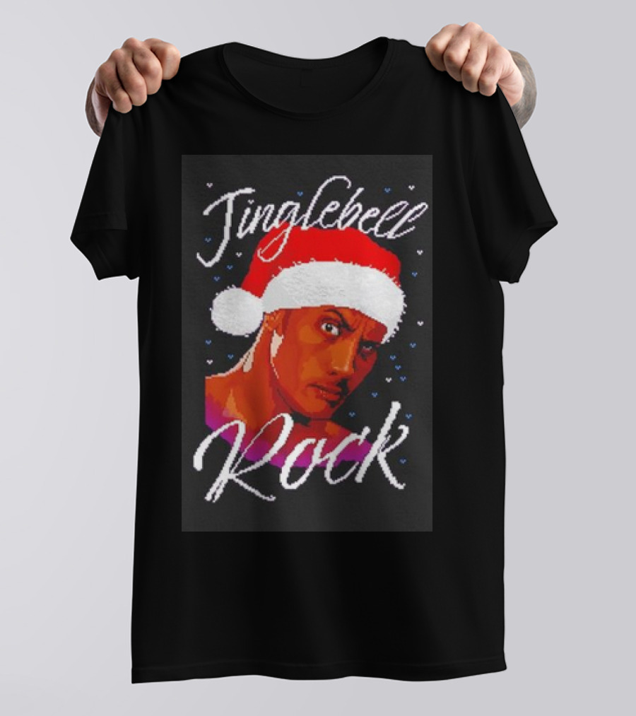 Jinglebell Rock Christmas Santa Hat T-Shirt