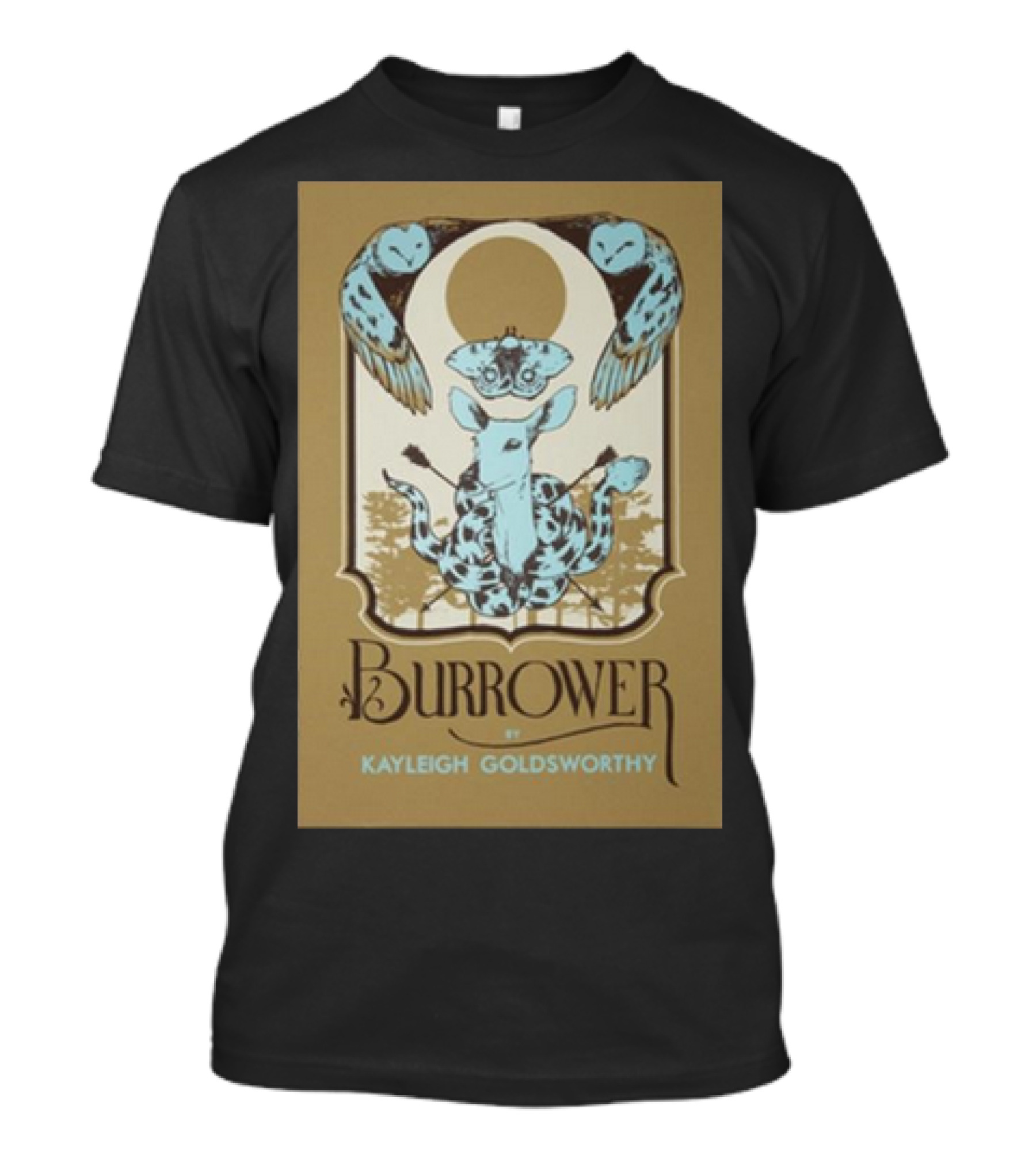 Burrower By Kayleigh Goldsworthy Owl And Giraffe T-Shirt