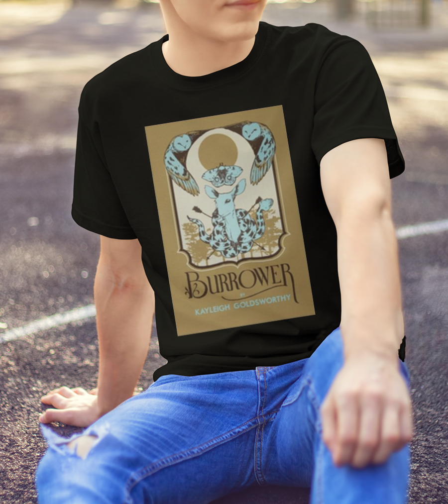 Burrower By Kayleigh Goldsworthy Owl And Giraffe T-Shirt