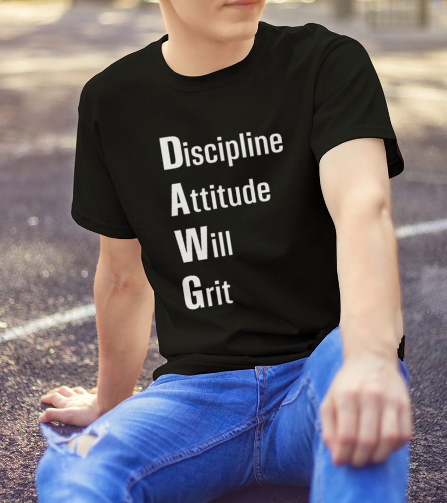 Malik Nabers Dawg Discipline Attitude Will Grit T-Shirt