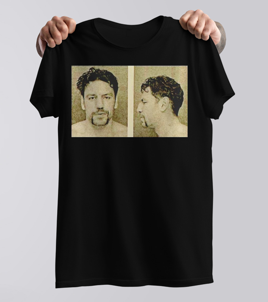Milan Lucic Boston Bruins Mugshot Style Image T-Shirt