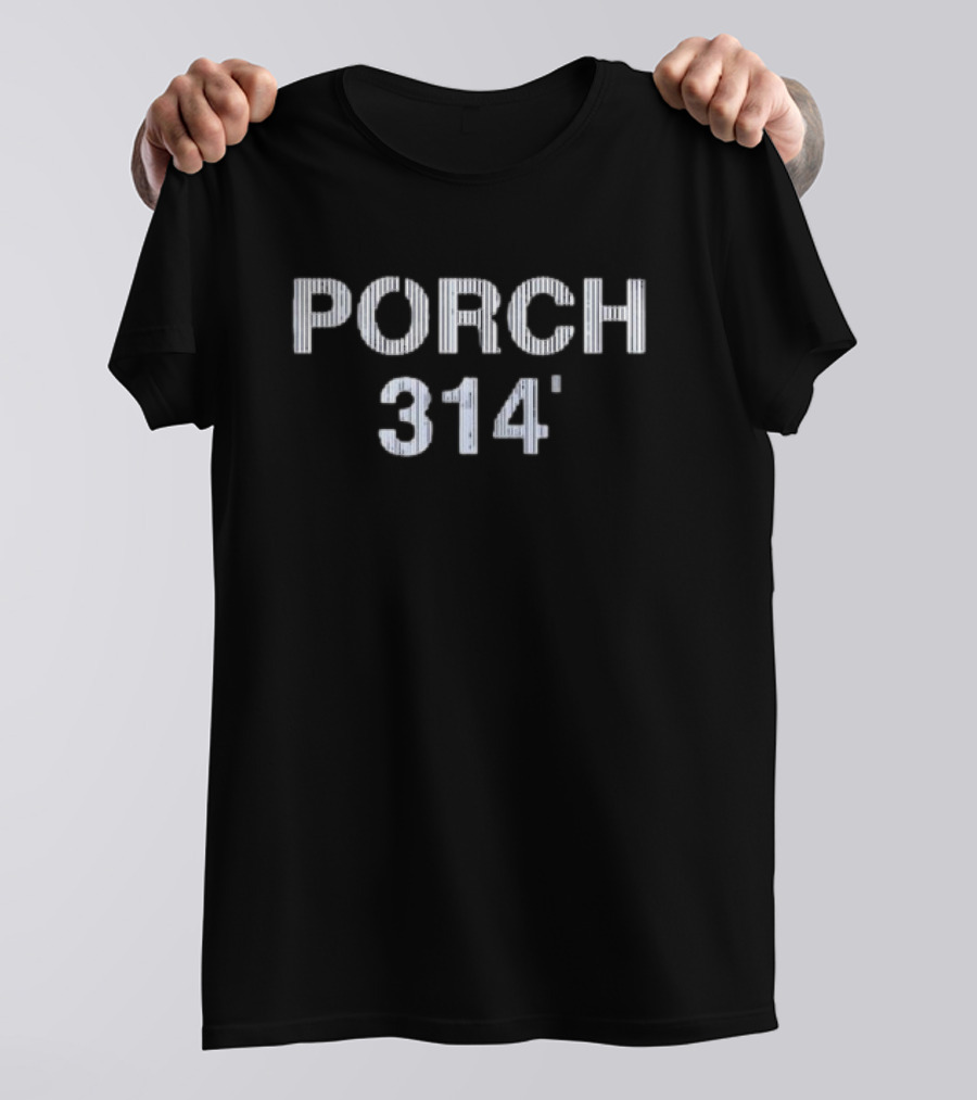 New York Yankees Porch 314 Yankee Stadium Right Field Dimensions T-Shirt