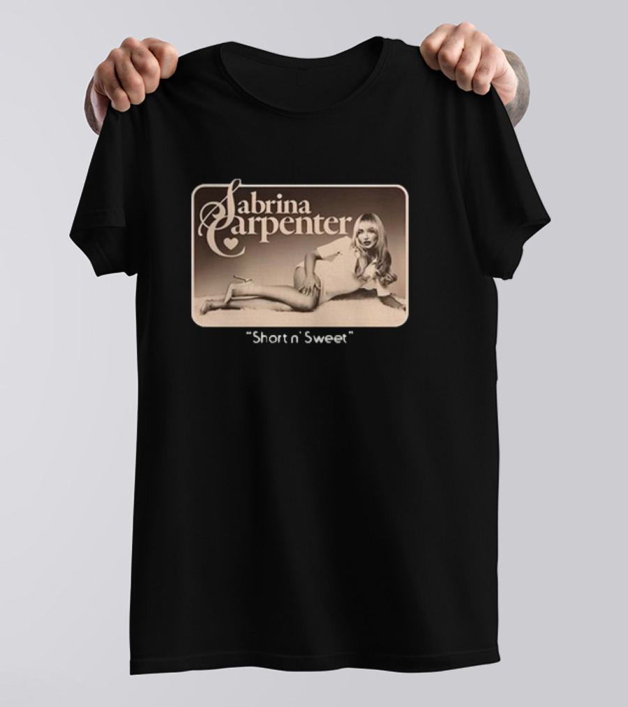 Sabrina Carpenter Vintage Style Short N’ Sweet T-Shirt