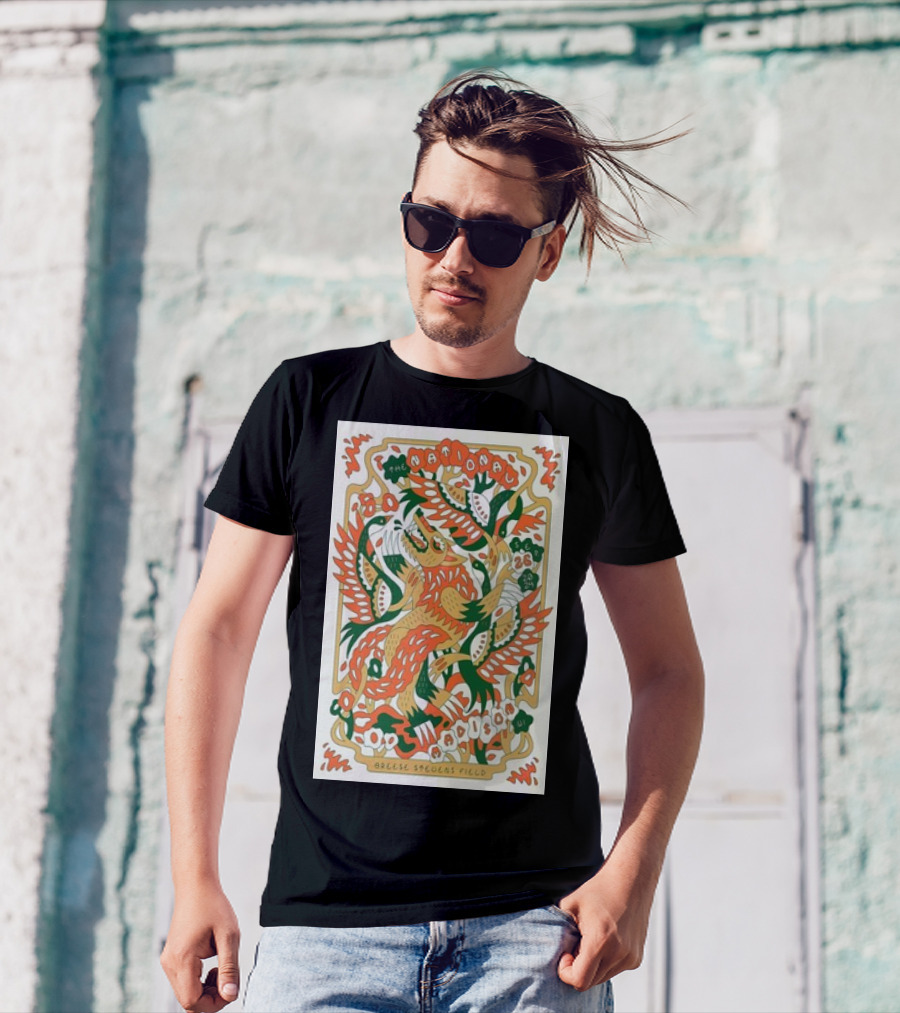 The National Live At Breese Stevens Field Madison WI Sep 26 2024 Psychedelic Floral T-Shirt
