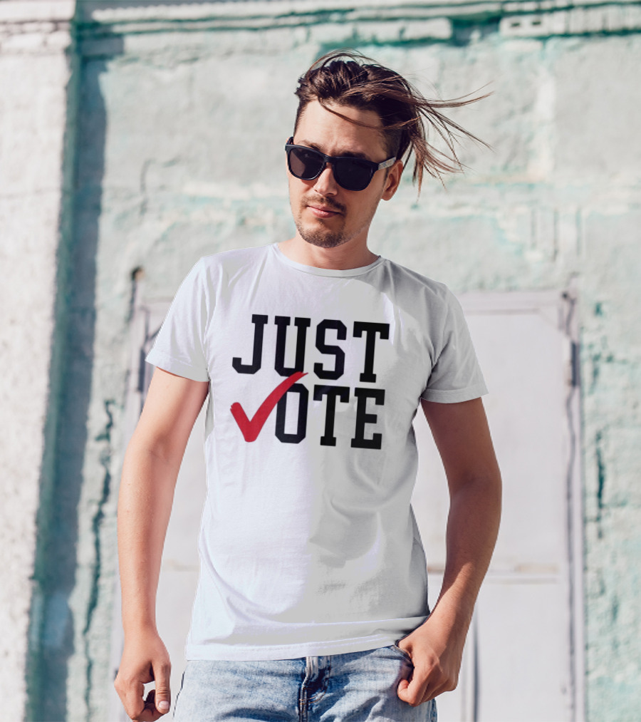 Cincinnati Just Vote Red Checkmark T-Shirt