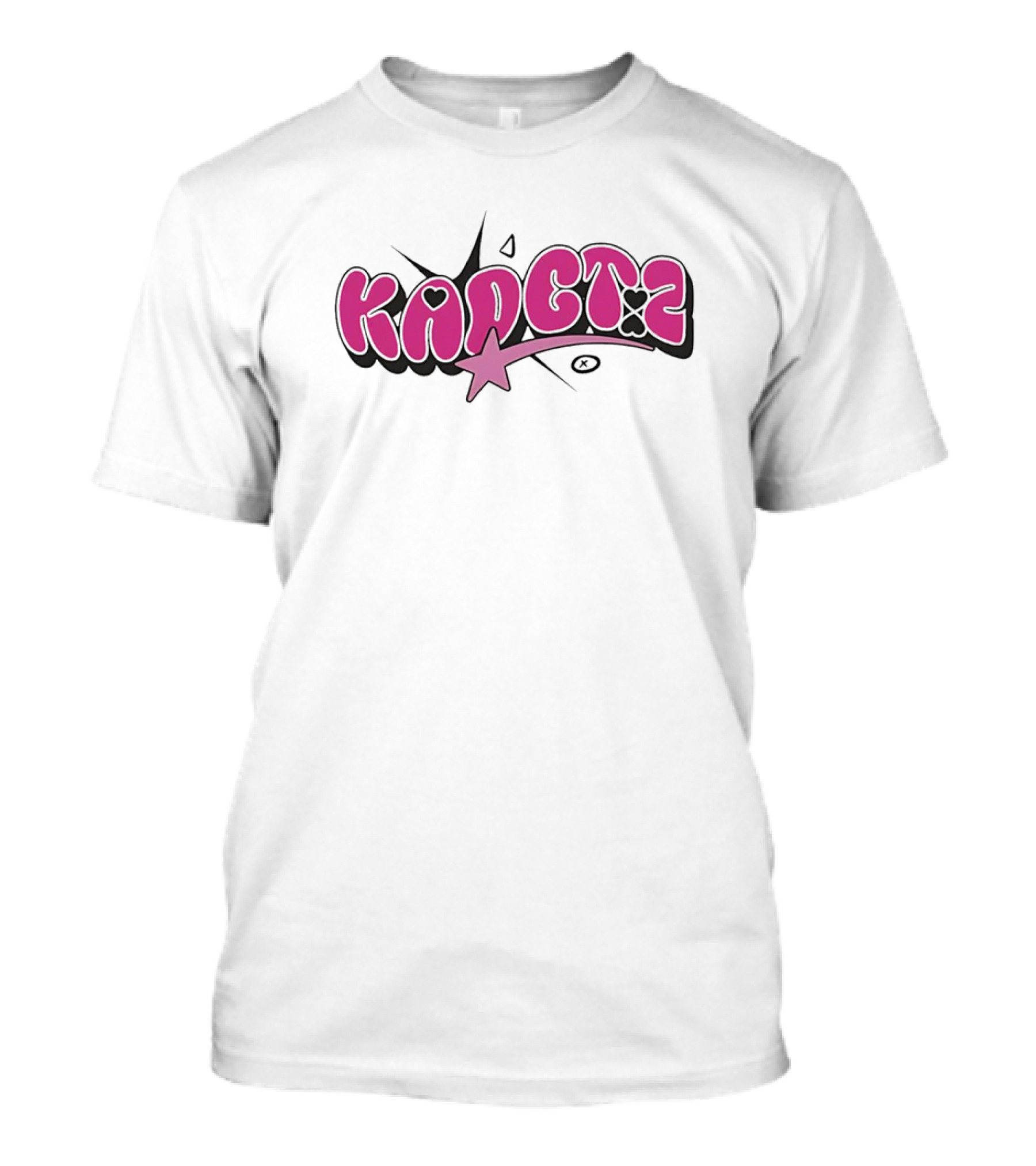Kadetz Star With Pink Lettering And Shooting Star T-Shirt