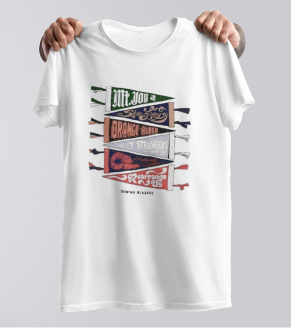 Mt. Joy Silver Lining Orange Blood Strangers Highway Queen Rearrange Us Rowing Blazers T-Shirt