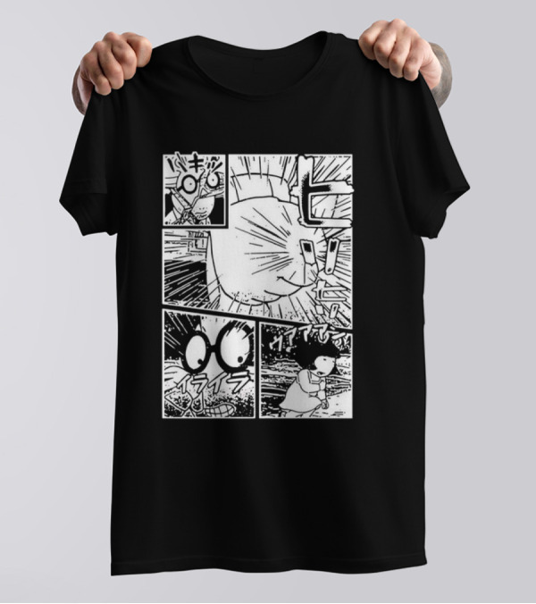 Arthur Fist Meme Manga Style Comic Panel T-Shirt