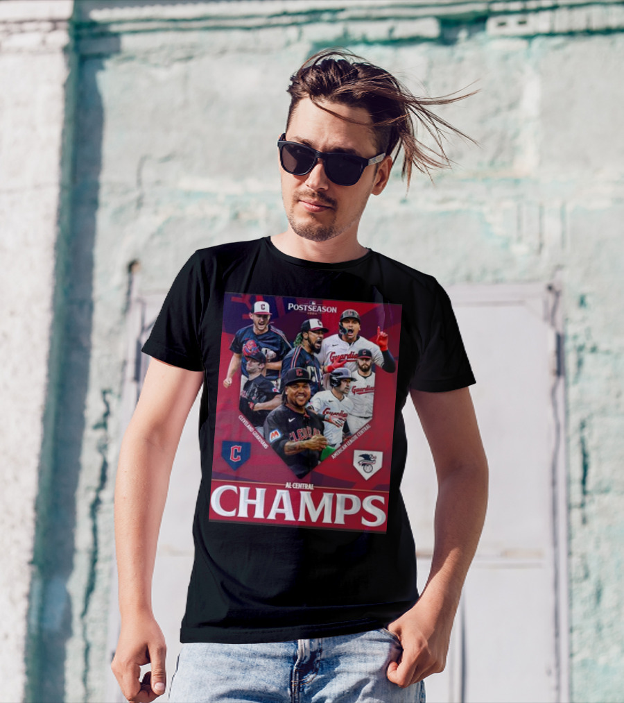 Cleveland Guardians Postseason AL Central Champs 2024 Baseball T-Shirt