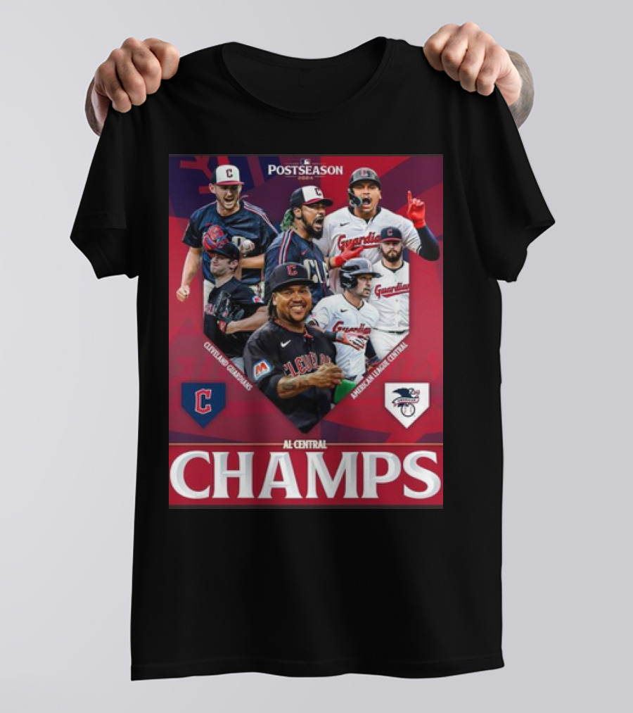 Cleveland Guardians Postseason AL Central Champs 2024 Baseball T-Shirt