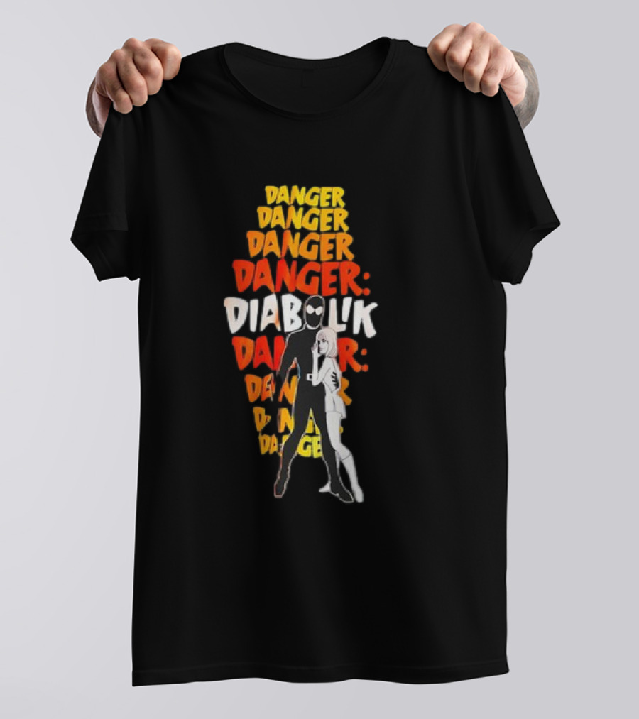 Danger Diabolik Mario Bava Crime Ennio Morricone Classic Comic Book T-Shirt