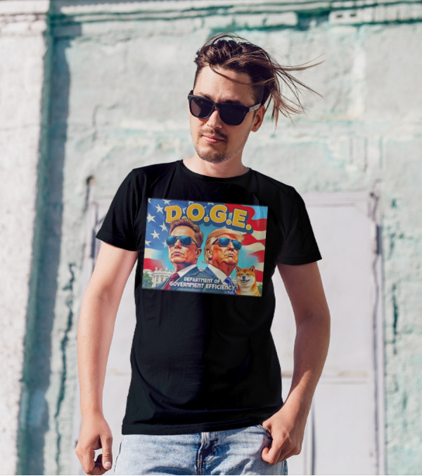 Doge Elon Musk Donald Trump D.O.G.E. Department Of Government Efficiency T-Shirt