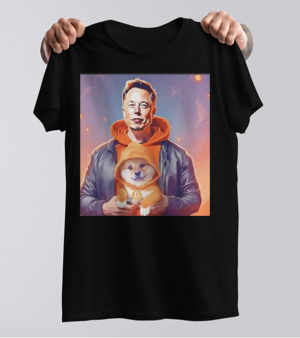 Elon Musk Doge Meme Bitcoin Much Better Wow T-Shirt